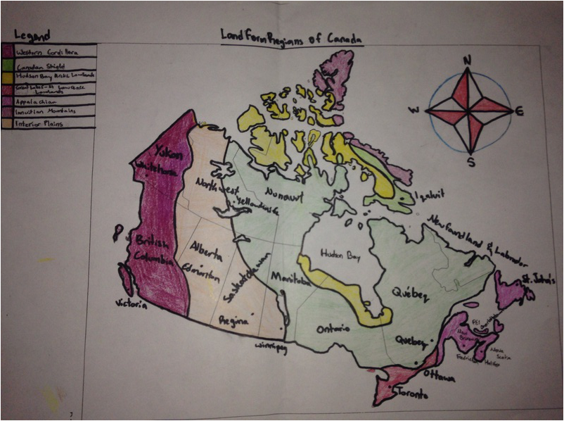 Canadian Landform Region S The Map